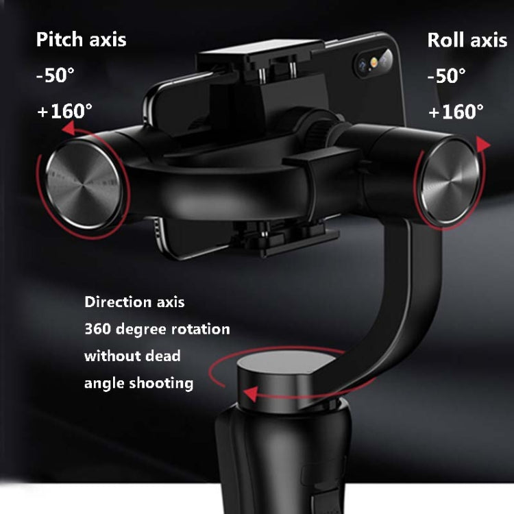 S5B Three-axis Handheld Gimbal Stabilizer Video Shooting Anti-shake Bracket for Mobile Phones Below 6.0 inches