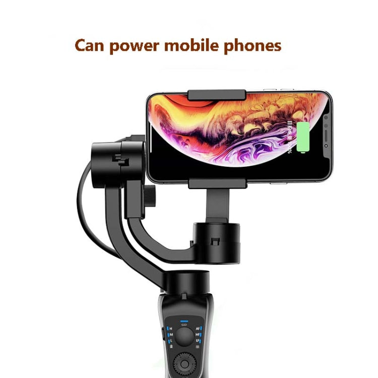 S5B Three-axis Handheld Gimbal Stabilizer Video Shooting Anti-shake Bracket for Mobile Phones Below 6.0 inches
