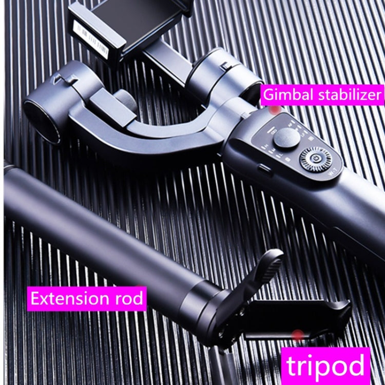 S5B Three-axis Handheld Gimbal Stabilizer Video Shooting Anti-shake Bracket for Mobile Phones Below 6.0 inches