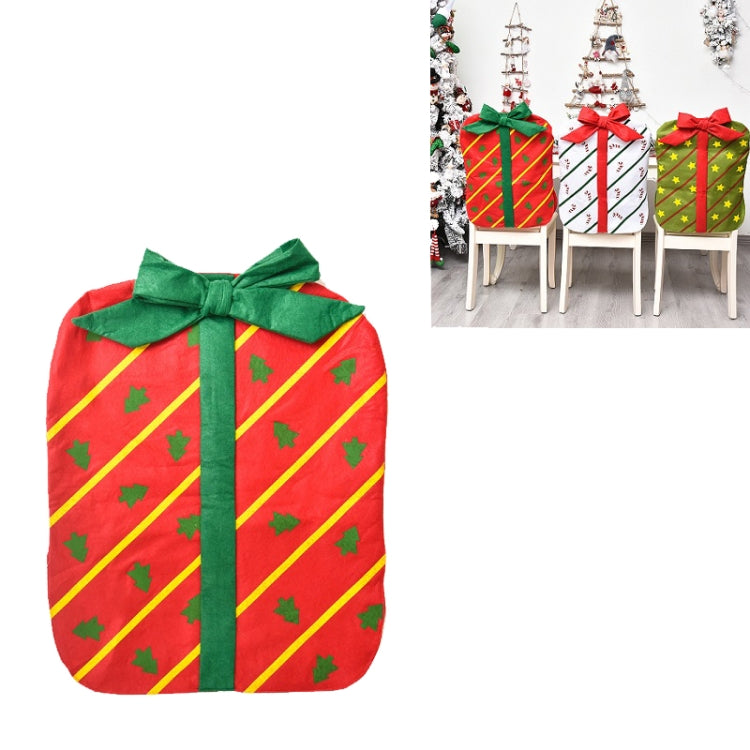 Christmas Decoration Bownot Gift Bag Chair Cover Christmas Day Restaurant Home Cartoon Chair Back Cover