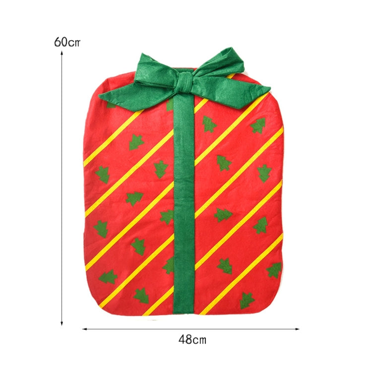 Christmas Decoration Bownot Gift Bag Chair Cover Christmas Day Restaurant Home Cartoon Chair Back Cover