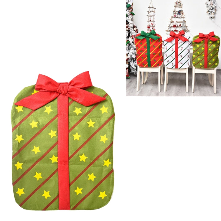 Christmas Decoration Bownot Gift Bag Chair Cover Christmas Day Restaurant Home Cartoon Chair Back Cover