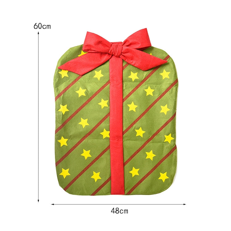 Christmas Decoration Bownot Gift Bag Chair Cover Christmas Day Restaurant Home Cartoon Chair Back Cover