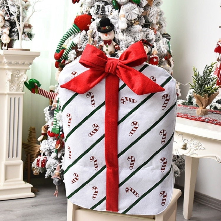 Christmas Decoration Bownot Gift Bag Chair Cover Christmas Day Restaurant Home Cartoon Chair Back Cover