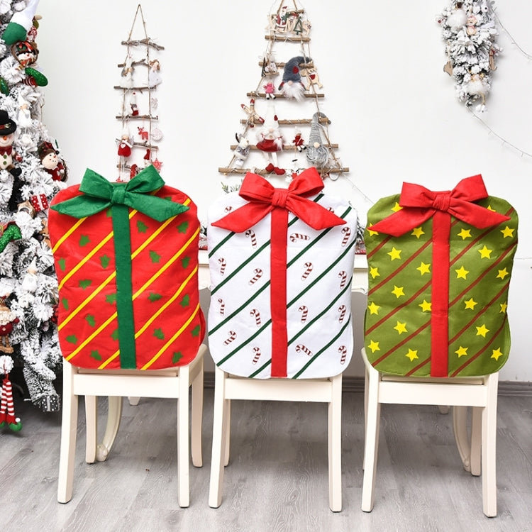 Christmas Decoration Bownot Gift Bag Chair Cover Christmas Day Restaurant Home Cartoon Chair Back Cover