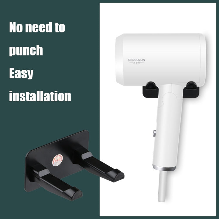 3 PCS Punch-free Simple Household Bathroom Toilet Wall Hanging Hair Dryer Storage Rack