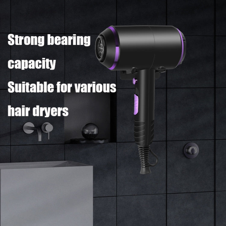 3 PCS Punch-free Simple Household Bathroom Toilet Wall Hanging Hair Dryer Storage Rack