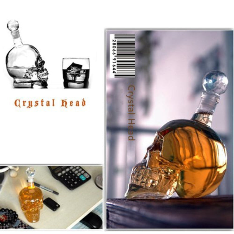 Creative Skull Vodka Bottle Wine Dispenser, Capacity:350ml