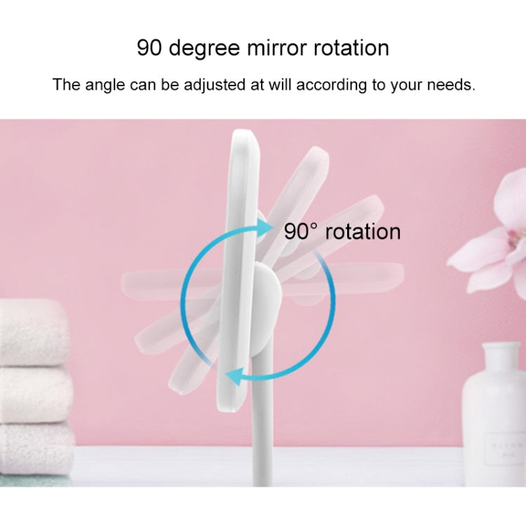 LED Desktop Makeup Mirror Storage Box Integrated Charging With Light Smart Fill Light Mirror, Colour: Monochromatic Light
