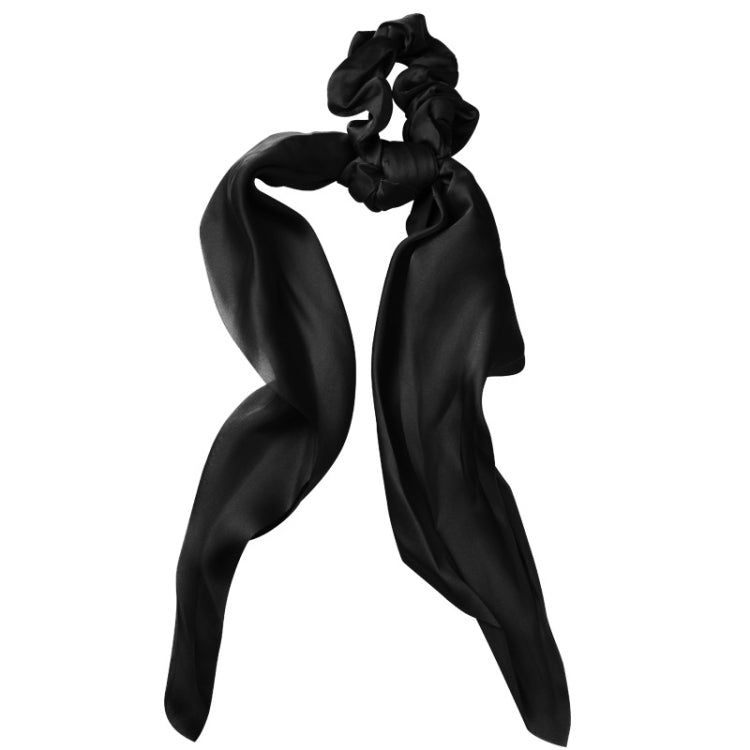 3 PCS Super Long Large Intestine Circle Silk Scarf Ribbon Satin Solid Color Big Tail Hair Circle