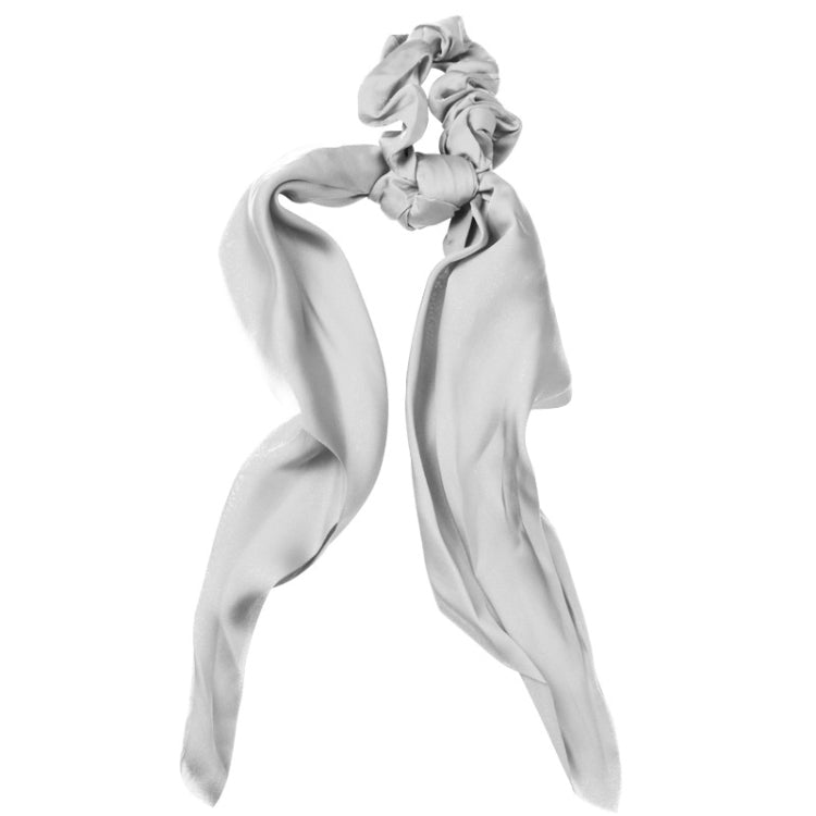 3 PCS Super Long Large Intestine Circle Silk Scarf Ribbon Satin Solid Color Big Tail Hair Circle