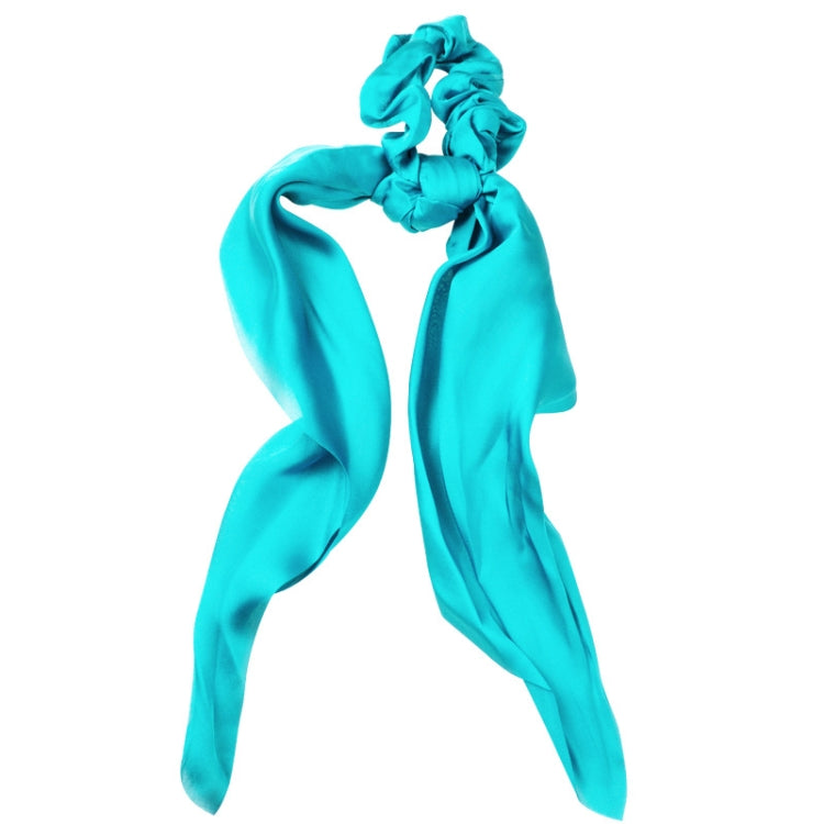 3 PCS Super Long Large Intestine Circle Silk Scarf Ribbon Satin Solid Color Big Tail Hair Circle