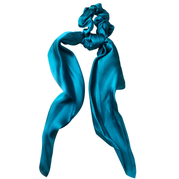 3 PCS Super Long Large Intestine Circle Silk Scarf Ribbon Satin Solid Color Big Tail Hair Circle