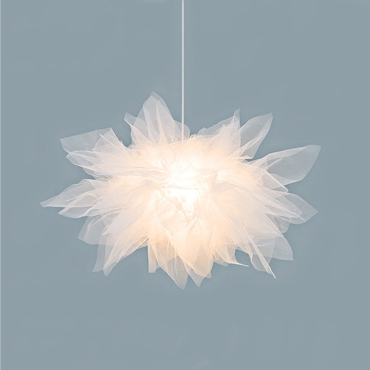 Creative Net Yarn Flower-shaped Chandelier Children Room Lamp Personalized Study Room Lamp, Size:68cm Diameter(Warm Light)