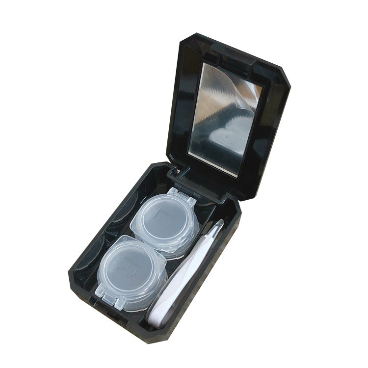 15 PCS Contact Lens Case Simple Mini Push-type Double Box Contact Lens Case Random Colour