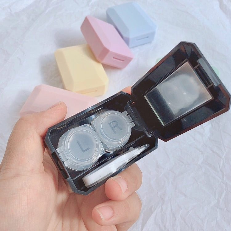 15 PCS Contact Lens Case Simple Mini Push-type Double Box Contact Lens Case Random Colour