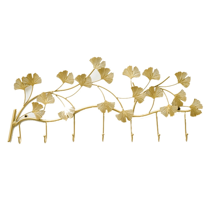 Home Ginkgo Leaf Hooks Creative Wall Hooks Living Room Bedroom Porch Decoration Hooks, Size:Ginkgo Leaf Branch Hook-Large