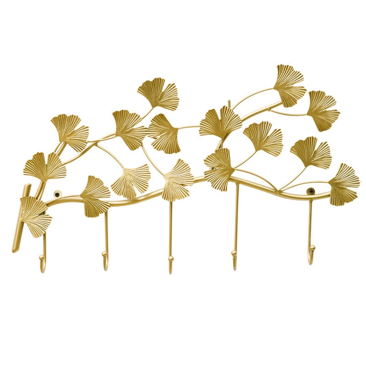 Home Ginkgo Leaf Hooks Creative Wall Hooks Living Room Bedroom Porch Decoration Hooks, Size:inkgo Leaf Branch Hook-Small