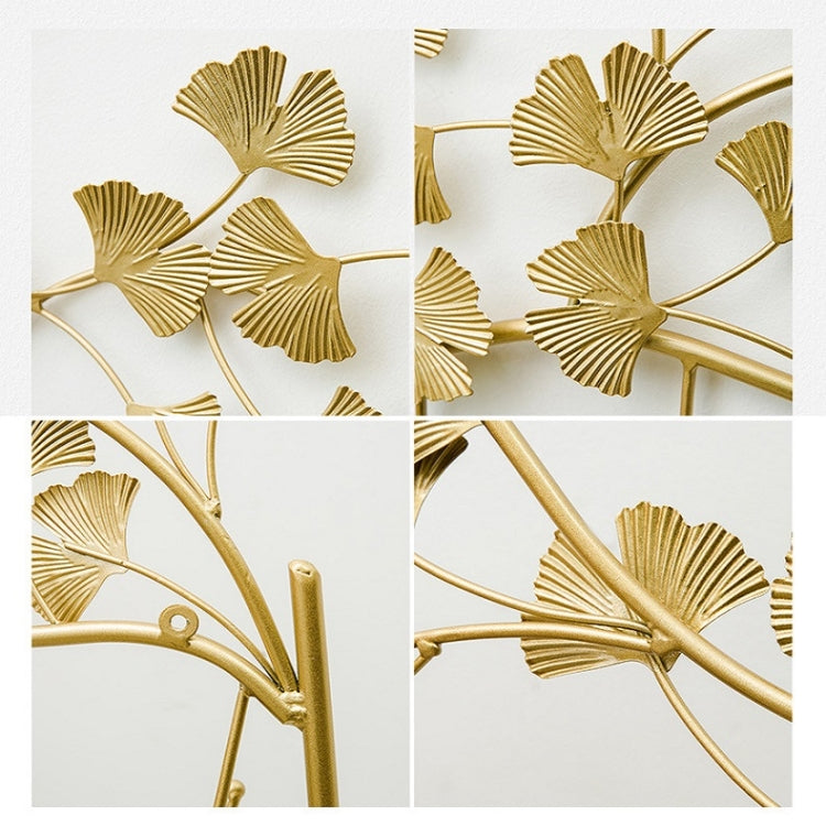 Home Ginkgo Leaf Hooks Creative Wall Hooks Living Room Bedroom Porch Decoration Hooks, Size:inkgo Leaf Branch Hook-Small