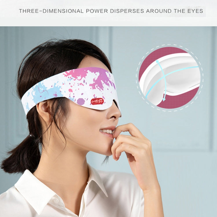 Electric Heating Eye Protection Device to Relieve Eye Fatigue Massage Device Shading Sleep Hot Compress Eye Mask, Style:DC Mouth