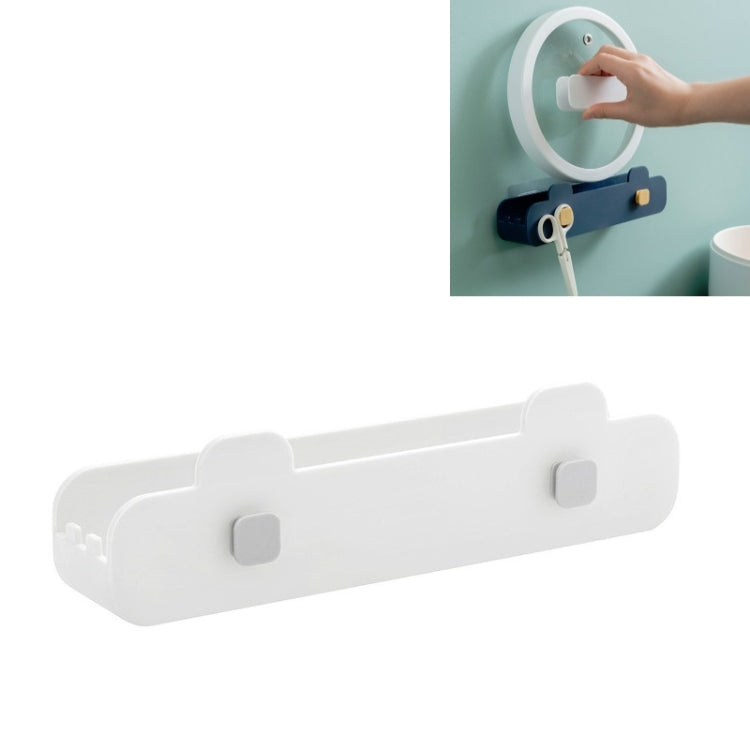 3 PCS Wall-mounted Pot Cover Rack Punch-free Household Cutting Board Rack Multifunctional Rack(Gray)