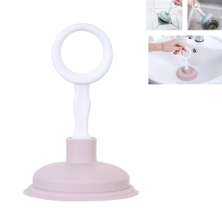 5 PCS Kitchen Portable Leather Suction Sink Pipe Dredger Sewer Clogged Hair Cleaning Tool(Pink)