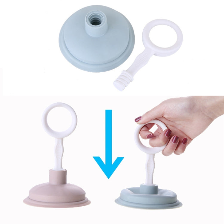 5 PCS Kitchen Portable Leather Suction Sink Pipe Dredger Sewer Clogged Hair Cleaning Tool(Pink)