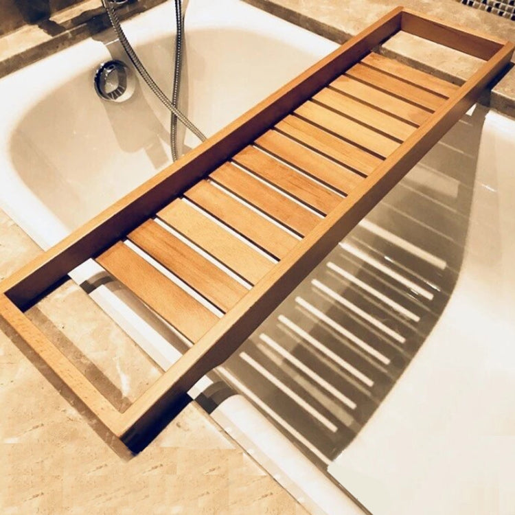 Bathtub Rack Bathroom Storage Rack Homestay Wooden Shelf, Size:70x22cm