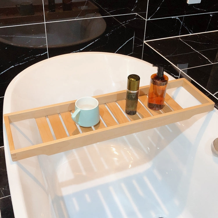 Bathtub Rack Bathroom Storage Rack Homestay Wooden Shelf, Size:70x22cm