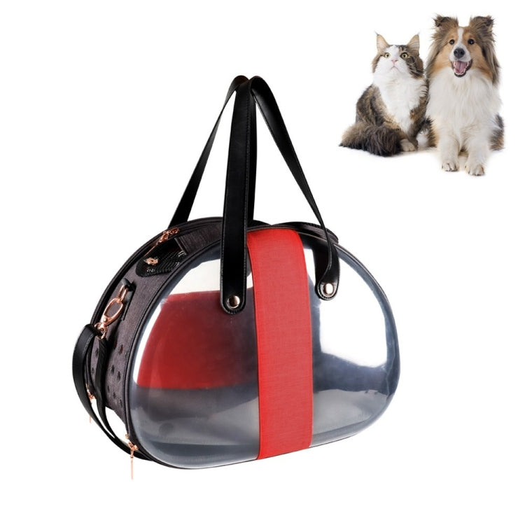 Easy Pet Outing Transparent Backpack Foldable Breathable Cat Bag, Specification: 39X27X30cm