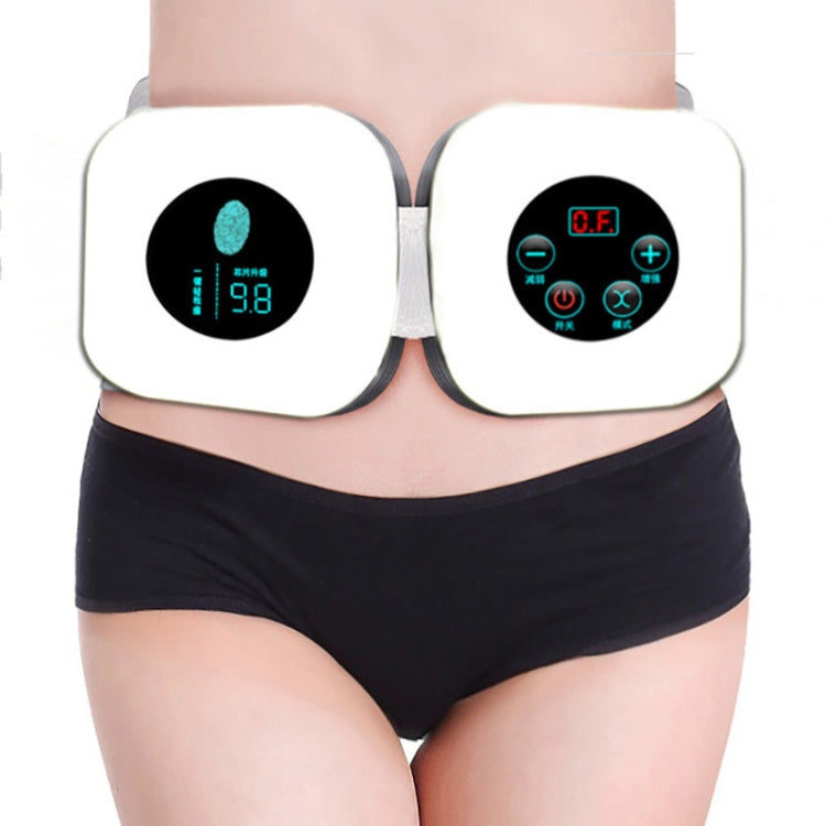 USB Tummy Vibration Massage Slimming Machine Body Shaping Belt Slimming Machine, Style:Dual Model