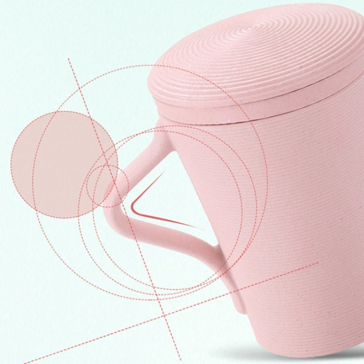 4 Sets Lovers Bamboo Fiber Cup Tea Filter Mug Set with Lid & Handle