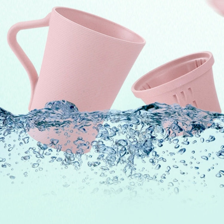 4 Sets Lovers Bamboo Fiber Cup Tea Filter Mug Set with Lid & Handle