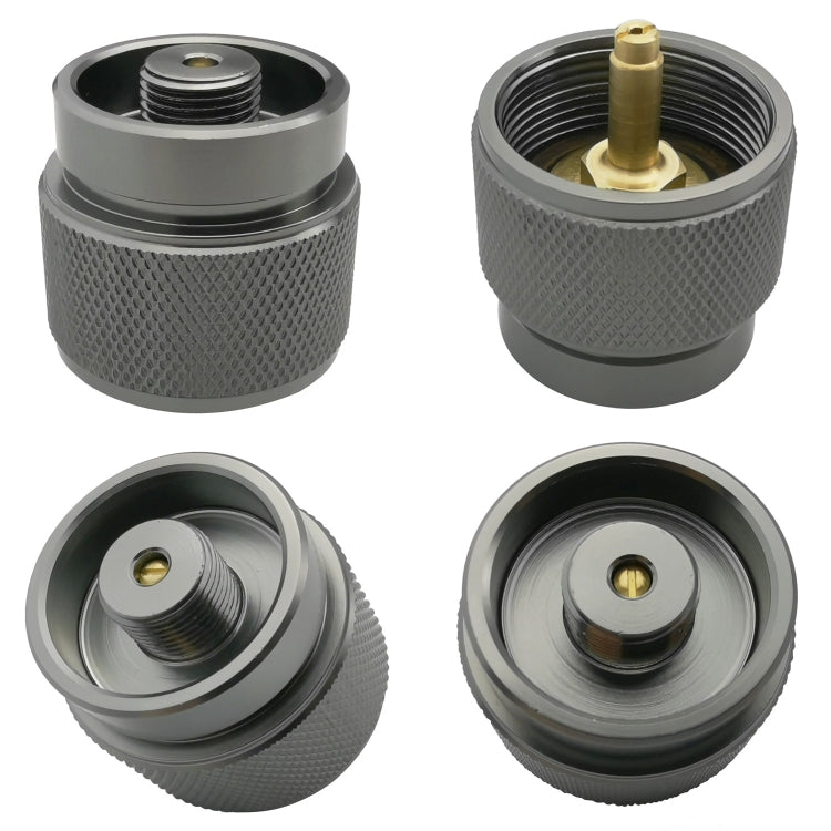 2 PCS Camping Propane Gas Tank Adapter Outdoor Stove Converter Outdoor Stove Connector Accessories US Standard Interface