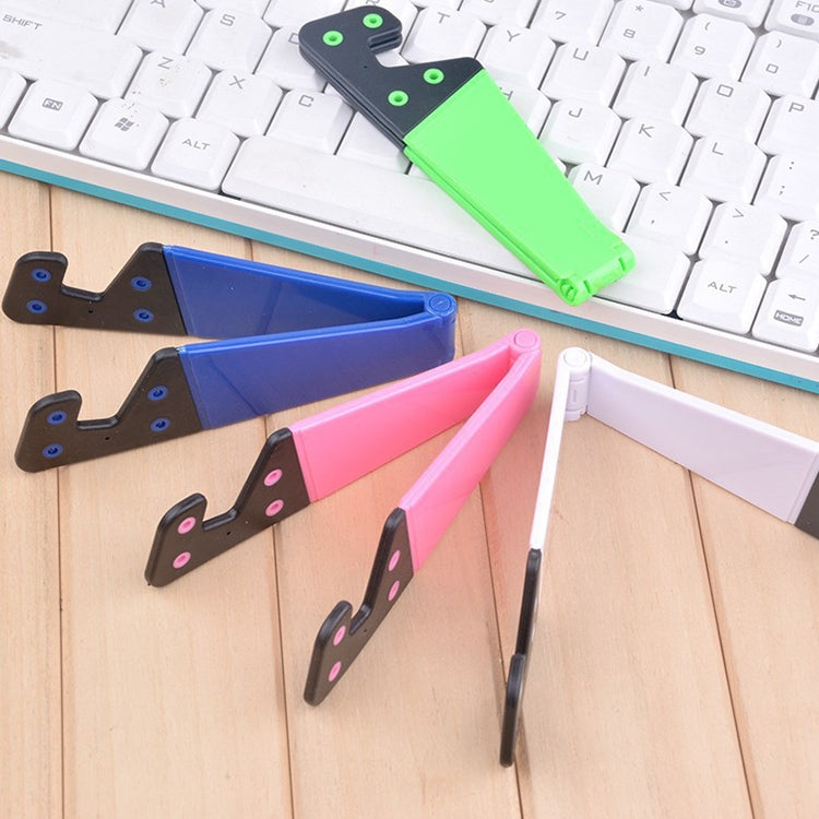20 PCS V-shaped Portable Mobile Phone Tablet Universal Stand Lazy Desktop Stand, Random Color Delivery