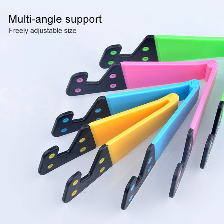 20 PCS V-shaped Portable Mobile Phone Tablet Universal Stand Lazy Desktop Stand, Random Color Delivery