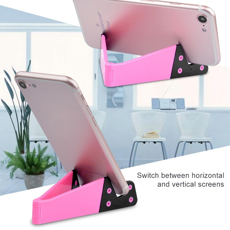 20 PCS V-shaped Portable Mobile Phone Tablet Universal Stand Lazy Desktop Stand, Random Color Delivery