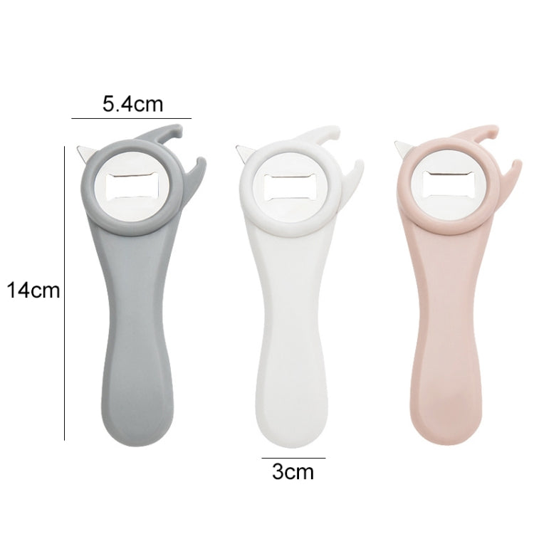 10 PCS 4 in 1 Multifunctional Bottle Opener Stainless Steel Beer Can Opener Random Colour Delivery