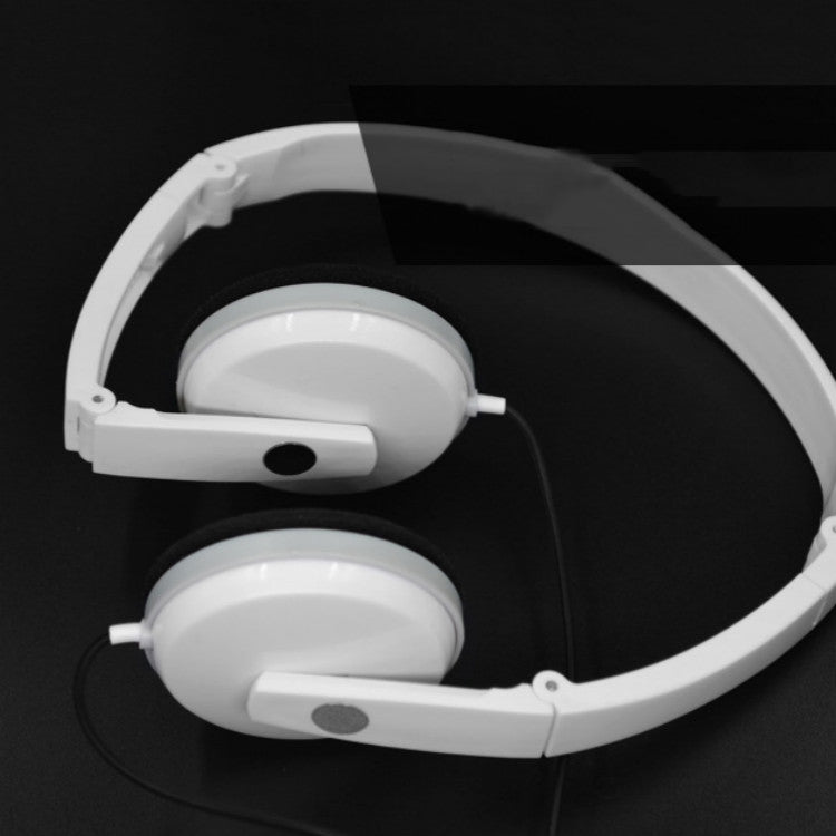 3.5mm Plug Head-mounted Heavy Bass Mobile Computer Universal Gaming Headset(White)
