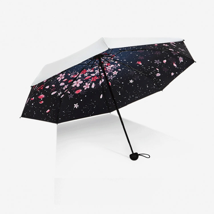 Anti-ultraviolet Sunshade Sun Umbrella Compact and Portable Titanium Silver Plastic Sun Umbrella