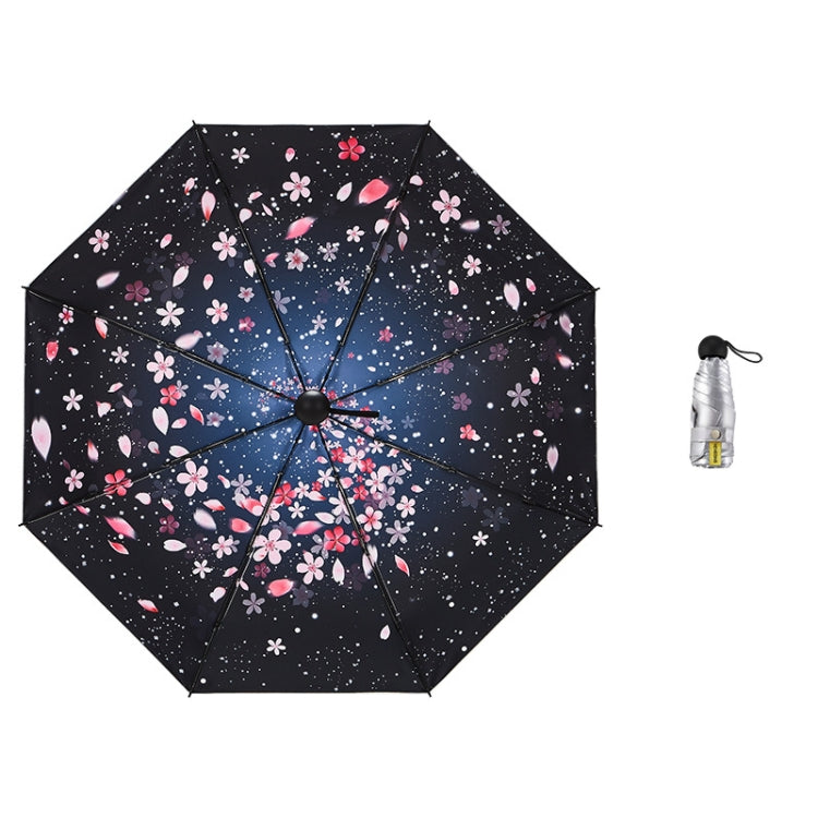 Anti-ultraviolet Sunshade Sun Umbrella Compact and Portable Titanium Silver Plastic Sun Umbrella