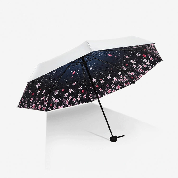 Anti-ultraviolet Sunshade Sun Umbrella Compact and Portable Titanium Silver Plastic Sun Umbrella