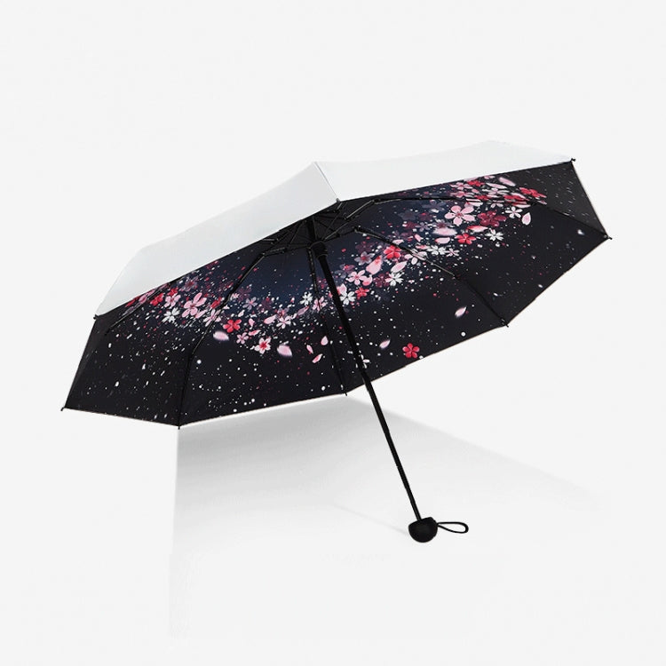 Anti-ultraviolet Sunshade Sun Umbrella Compact and Portable Titanium Silver Plastic Sun Umbrella