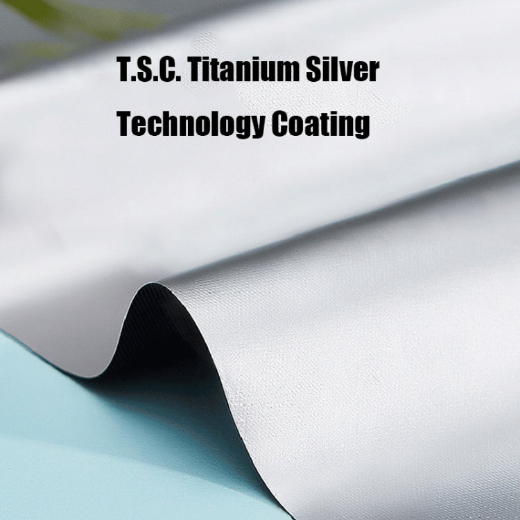 Anti-ultraviolet Sunshade Sun Umbrella Compact and Portable Titanium Silver Plastic Sun Umbrella