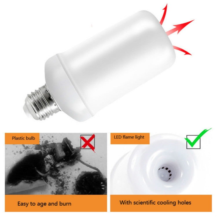 E27 3W 63 LEDs Simulation Dynamic Flame Light Bulb Christmas Halloween Decoration Light