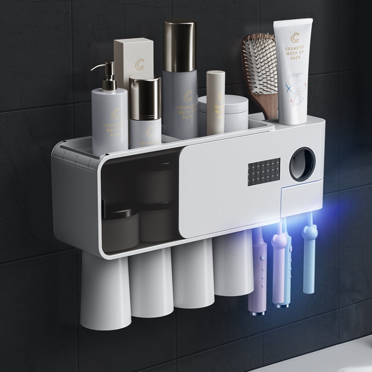 Smart Wall-mounted Perforation-free Ultraviolet Toothbrush Sterilizer