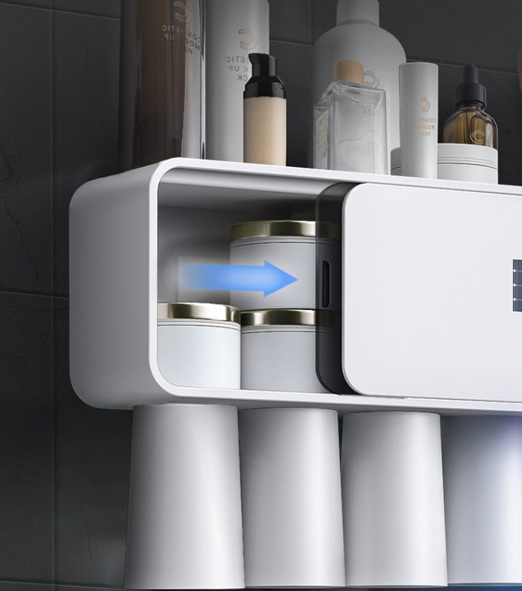 Smart Wall-mounted Perforation-free Ultraviolet Toothbrush Sterilizer