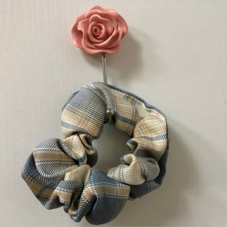 6 PCS Bathroom Non-perforated Rose Hook Non-marking Resin Adhesive Hook