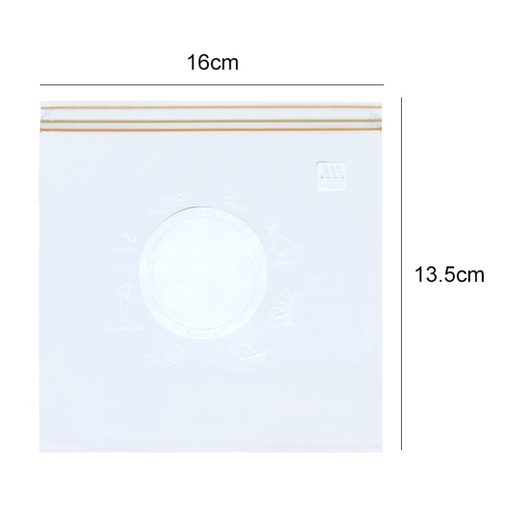 4 Sets Sealed Bag Fresh Food Packaging Bag Household Thickened Refrigerator Storage Plastic Bag, Size: Small (30 Pieces / Set)