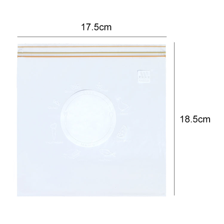 4 Sets Sealed Bag Fresh Food Packaging Bag Household Thickened Refrigerator Storage Plastic Bag, Size: Medium (25 Pieces / Set)